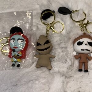 Nightmare before Christmas keychain Oogie Boogie, Jack and Sally Bundle